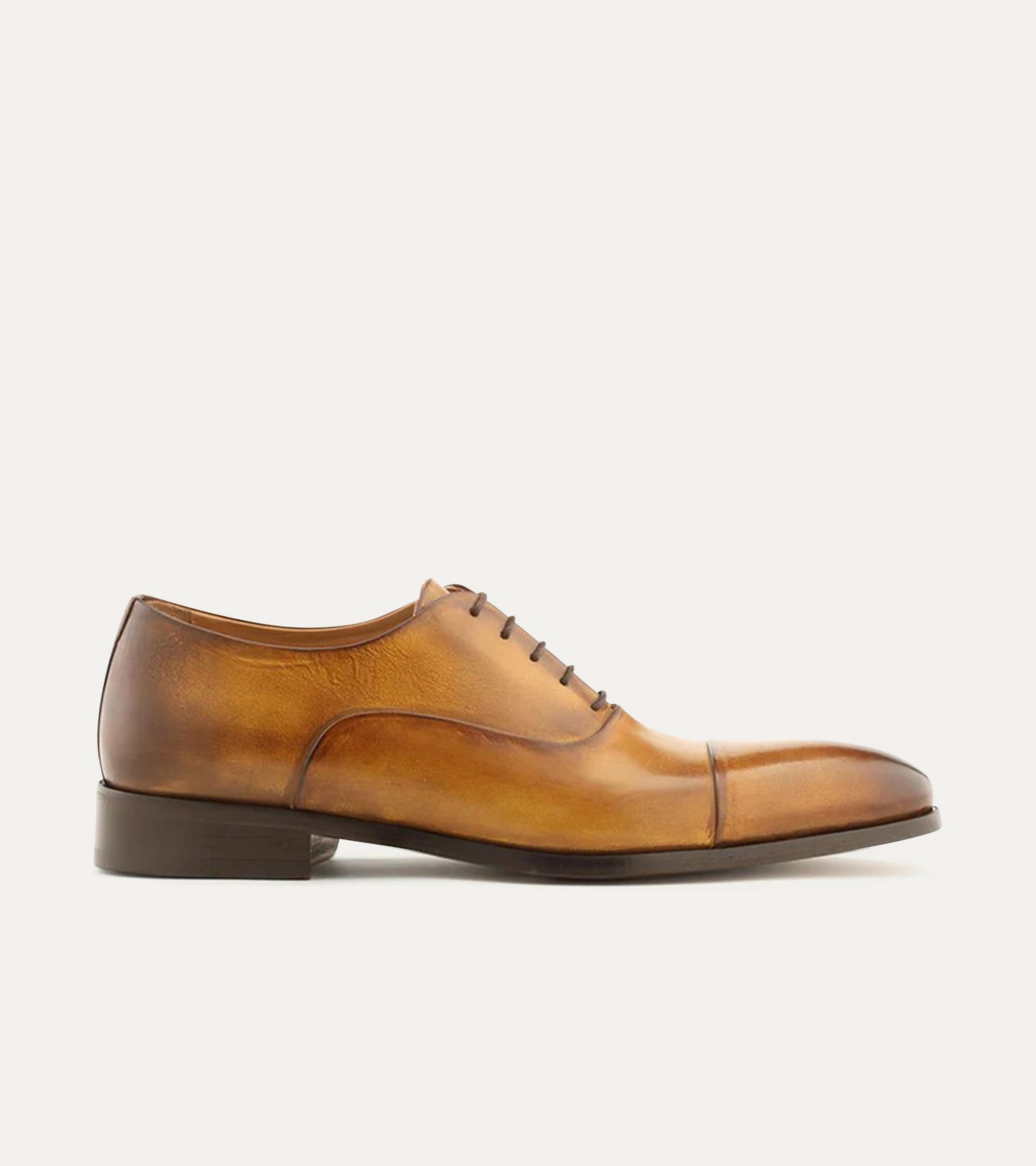 Dress Shoe Cap Toe Oxford Bourbon Nicol – Ace Marks