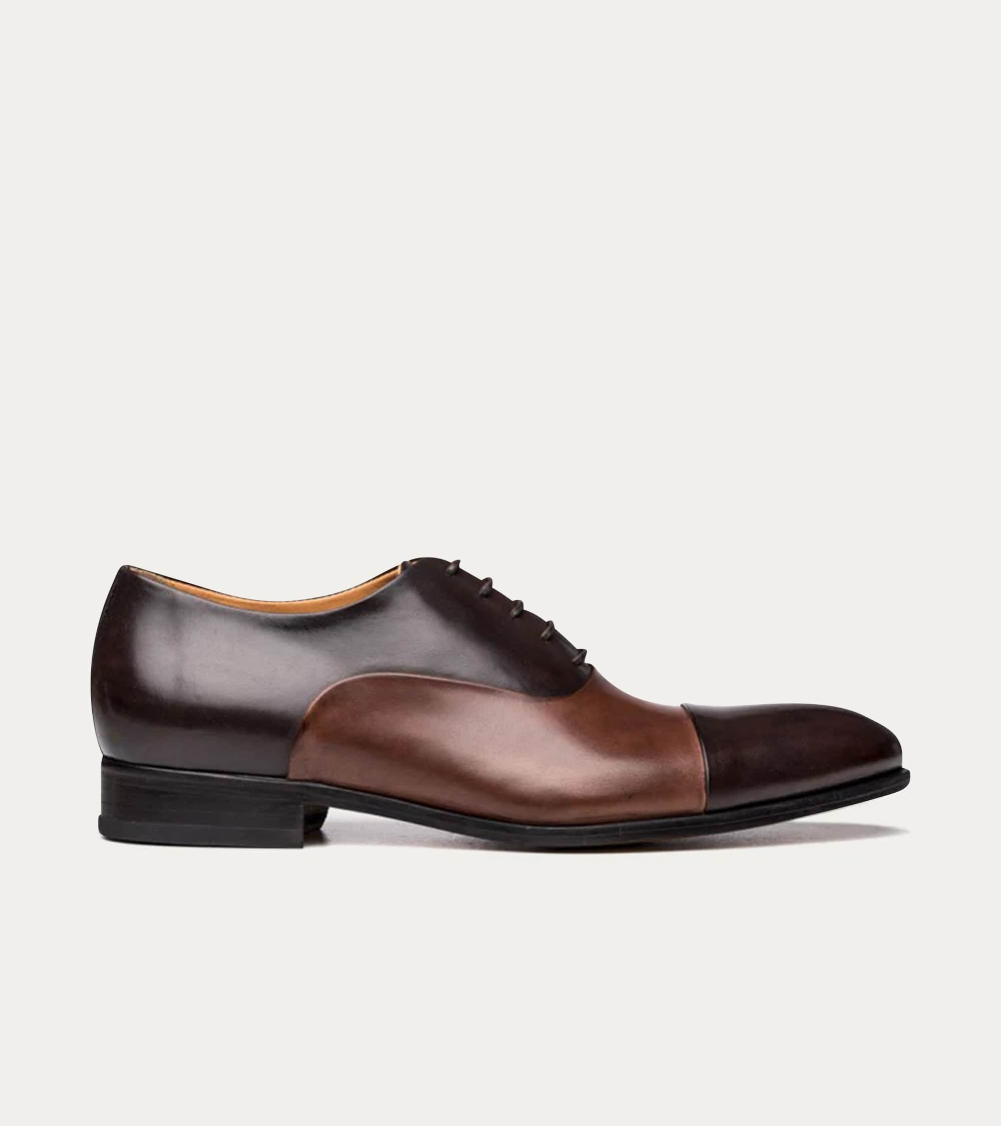 Dress Shoe Cap Toe Oxford Brown & Brown Antique D (Medium) / 8 Dress Shoe Cap Toe Oxford Brown & Brown Antique D (Medium) / 8