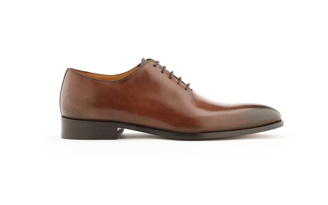 Wholecut Oxford Plain Toe Brown Antique Ace Marks