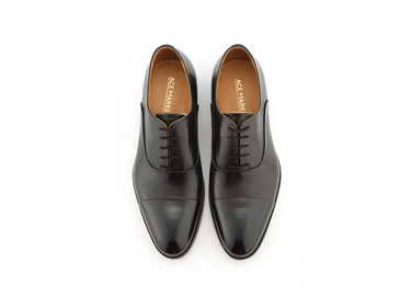 black captoe oxford italian shoe sole