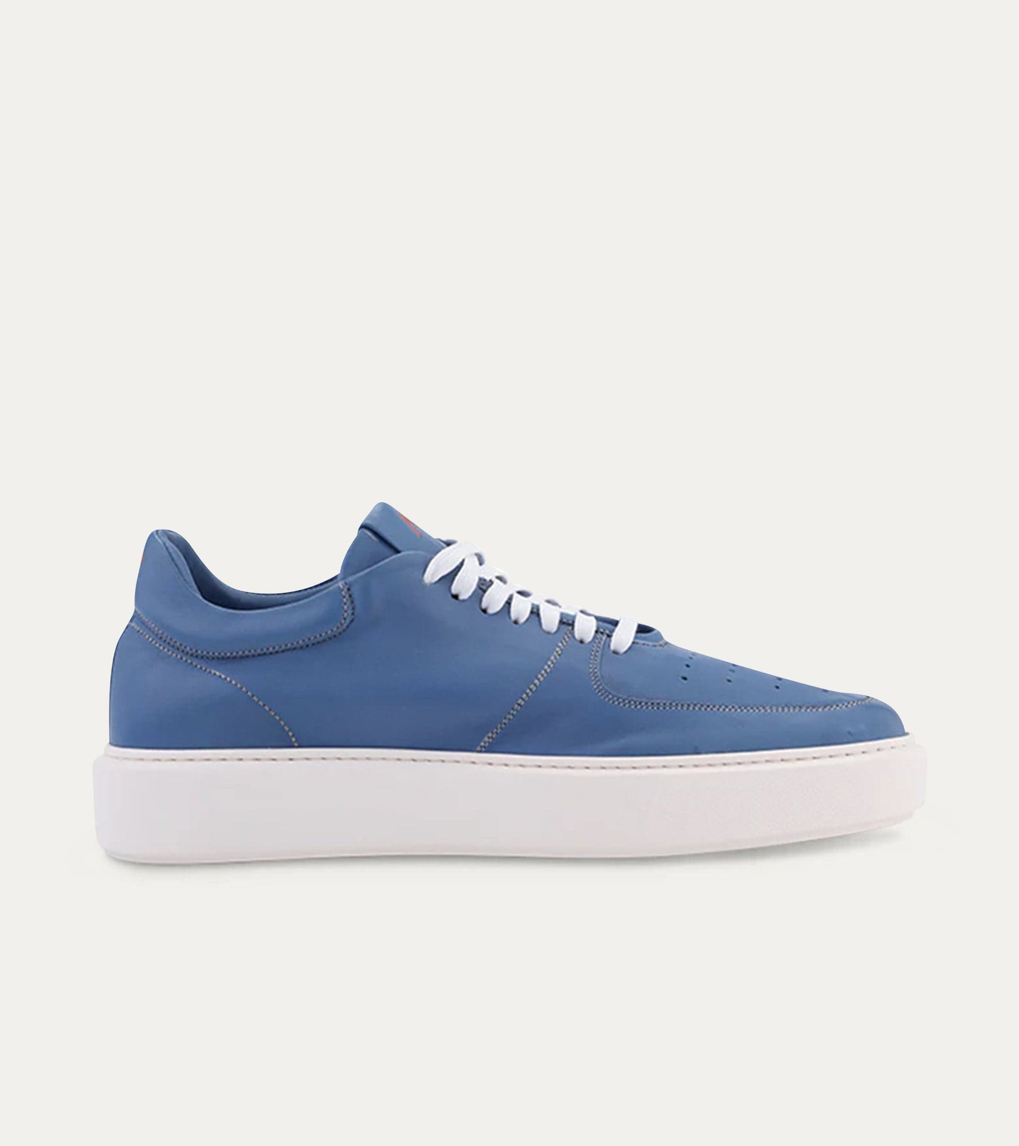 blue leather dress sneakers Vintage Blue Leather Dress Sneaker 5 UK / 6 US