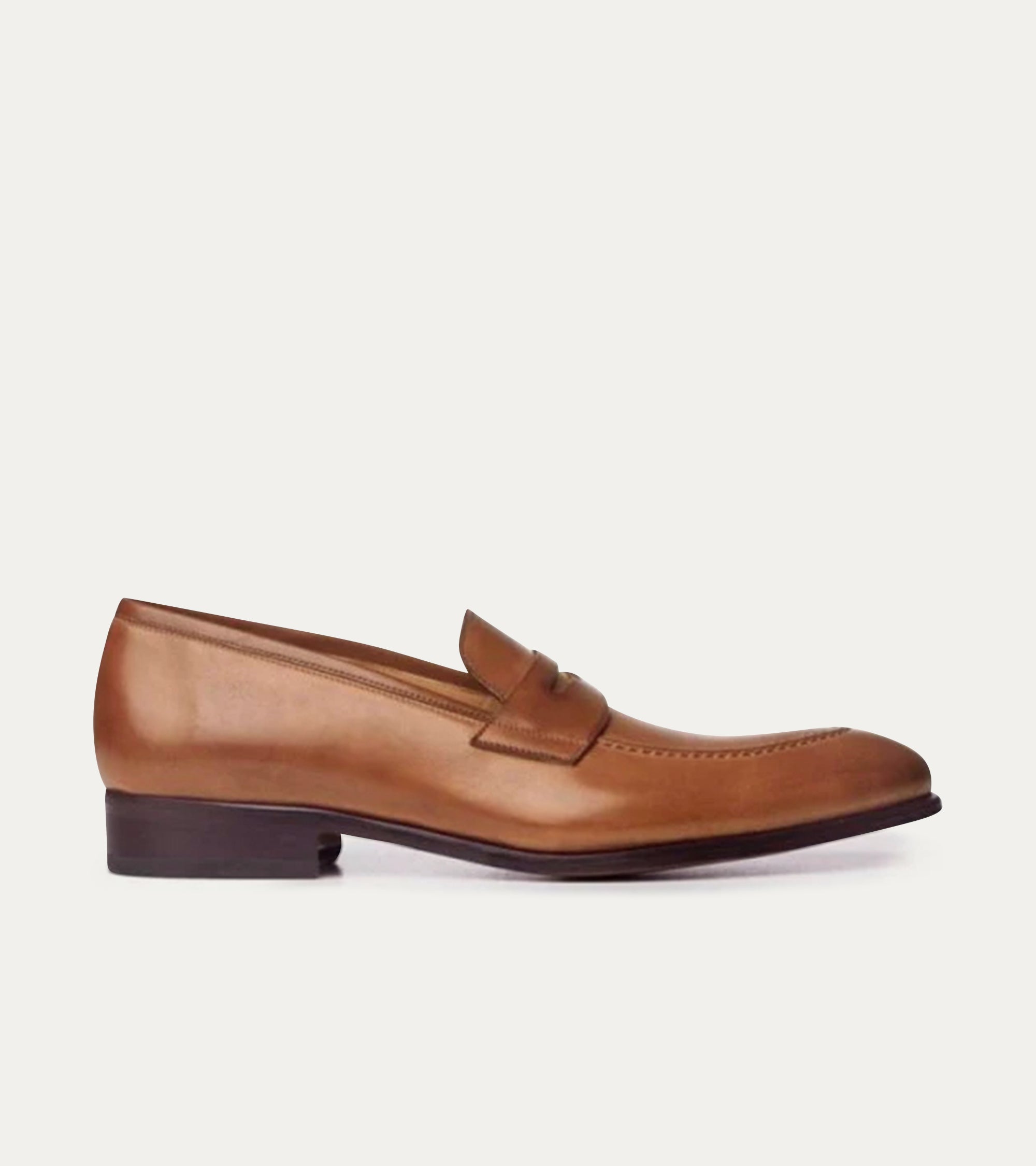 Dress Shoe Penny Loafer Cuoio Antique Leather 9 / D (Medium)