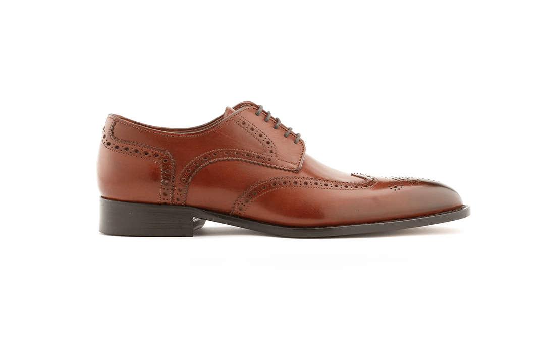 Cognac wingtip deals shoes