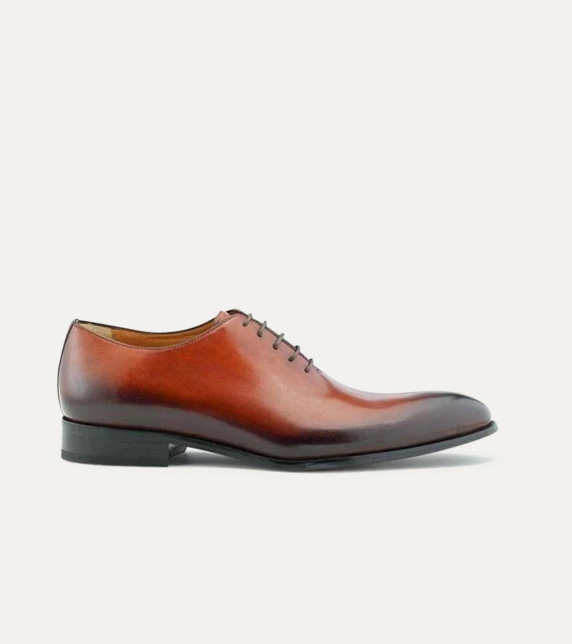 Dress Shoe Wholecut Oxford Plain Toe Cognac Tramonto Patina Ace Marks Dress Shoe Wholecut Oxford Plain Toe Cognac Tramonto Patina Ace Marks