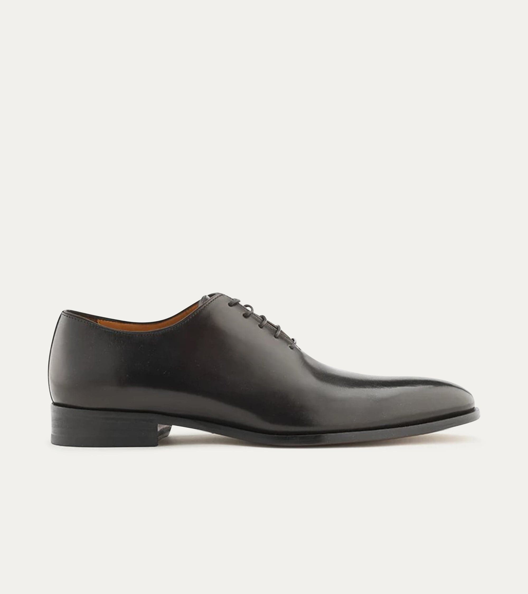 Dress Shoe Wholecut Oxford Plain Toe Black Antique – Ace Marks