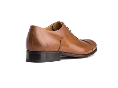 brown antique italian oxford shoe