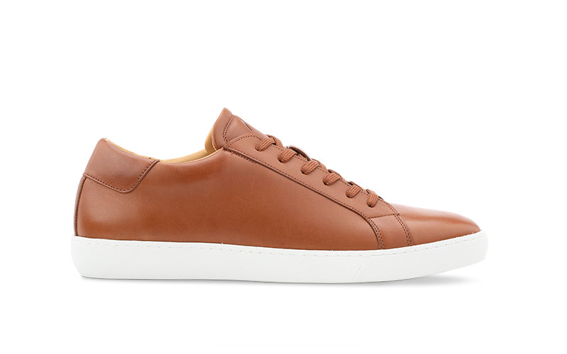 Dress Sneaker in Brown Leather 8 / D