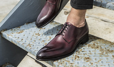 Italian Leather Blucher & Derby Dress Shoes for Men