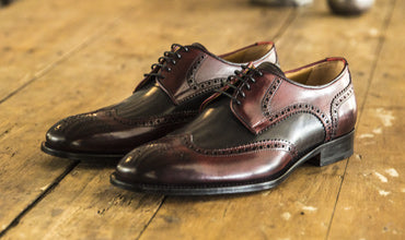 Wingtip Italian Leather Dress Shoes For Men