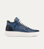 Aire Hi-top Chunky Sole Sneaker in Vela Blue Nicol - Ace Marks
