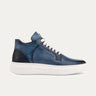 Aire Hi-top Chunky Sole Sneaker in Vela Blue Nicol - Ace Marks