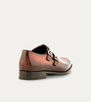 Men's black Italian leather lace-up wholecut oxford dress shoe