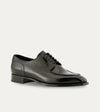 Men's black Italian leather lace-up dress shoe
