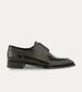 Men's black Italian leather lace-up dress shoe