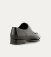 Men's black Italian leather lace-up dress shoe