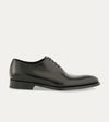 Men's black Italian leather lace-up wholecut oxford dress shoe