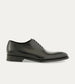Men's black Italian leather lace-up wholecut oxford dress shoe