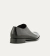 Men's black Italian leather lace-up wholecut oxford dress shoe