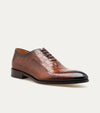 Wholecut Oxford Plain Toe Brandy Nicol Croc - Ace Marks