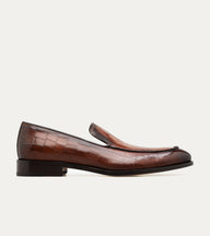 Enzo Stitch Toe Loafer in Brandy Nicol Croc