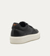 Lightweight Travel Sneaker in Black Leather