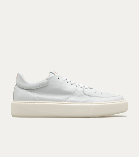 Lightweight Travel Sneaker in Ice White Leather