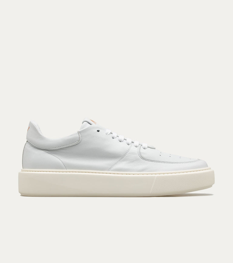 Lightweight Travel Sneaker in Ice White Leather