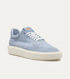 Lightweight Travel Sneaker in Light Blue Suede