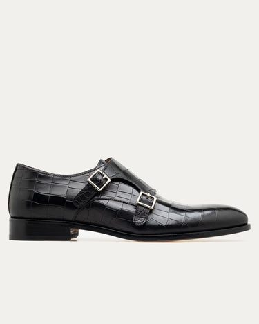 Monkstrap Black Croc - Ace Marks