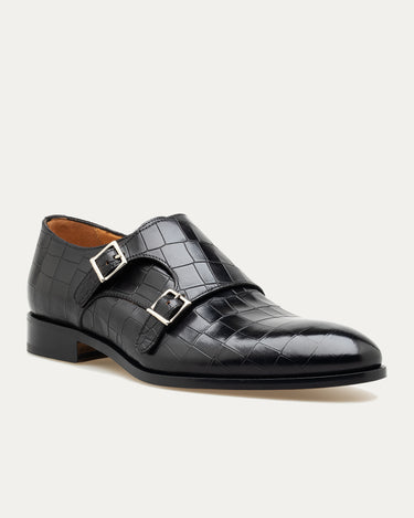 Monkstrap Black Croc - Ace Marks