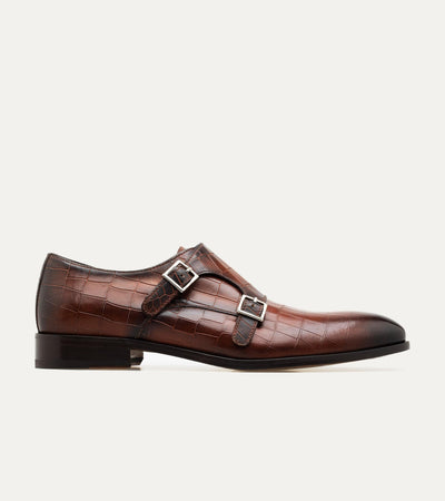 Dress Shoe Monkstrap Brandy Nicol Croc – Ace Marks