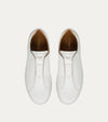 Elastic Slip On Sneaker In White Leather