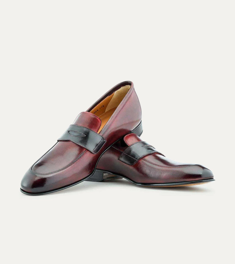 Andre Penny Loafer in Diablo Anti. & Dk. Grey - Ace Marks