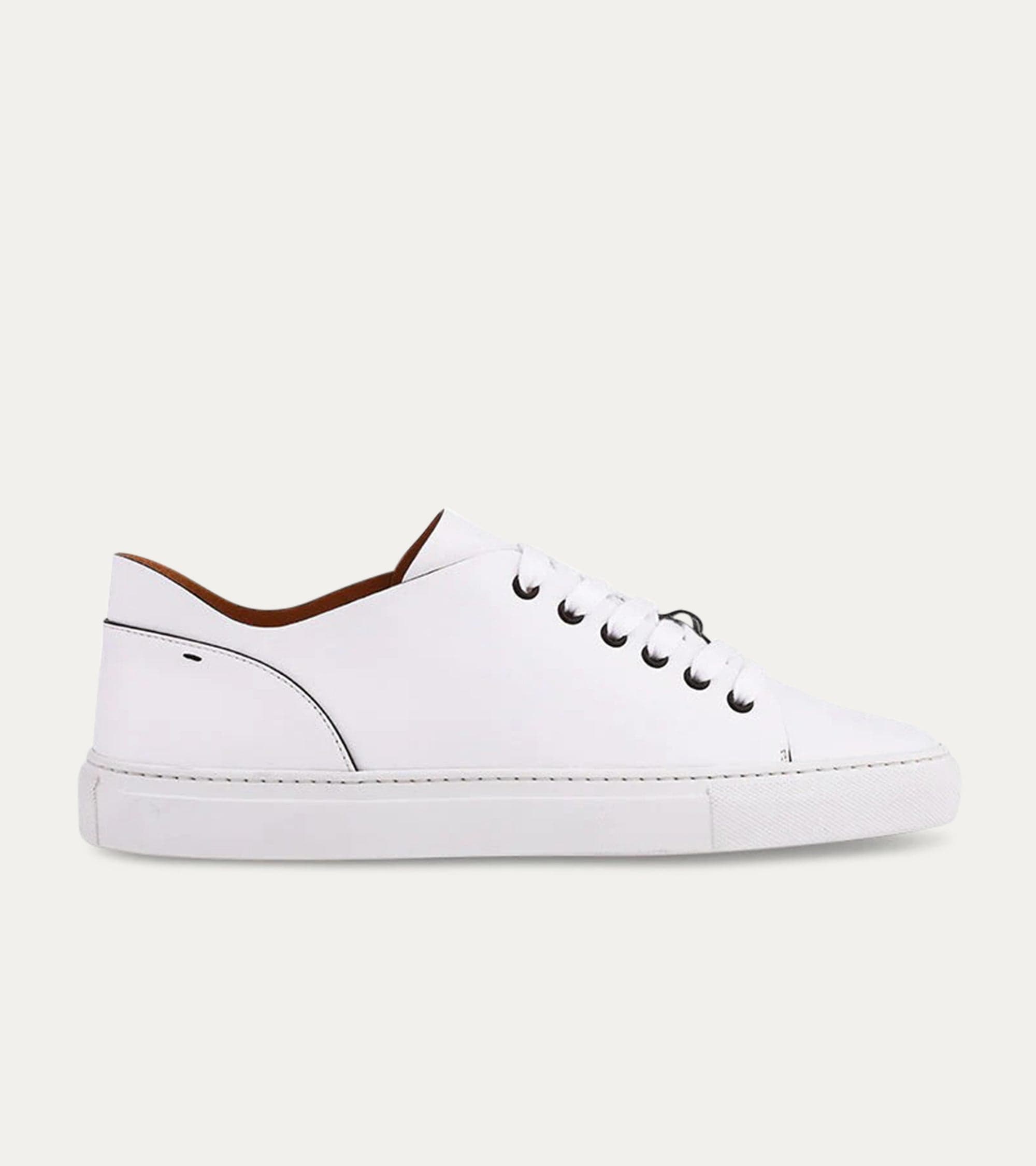 Art Thin Leather Sneaker in White - Ace Marks