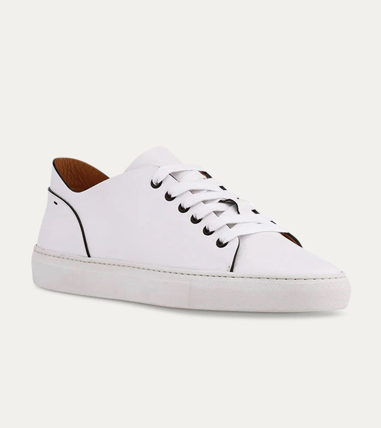 Art Thin Leather Sneaker in White - Ace Marks
