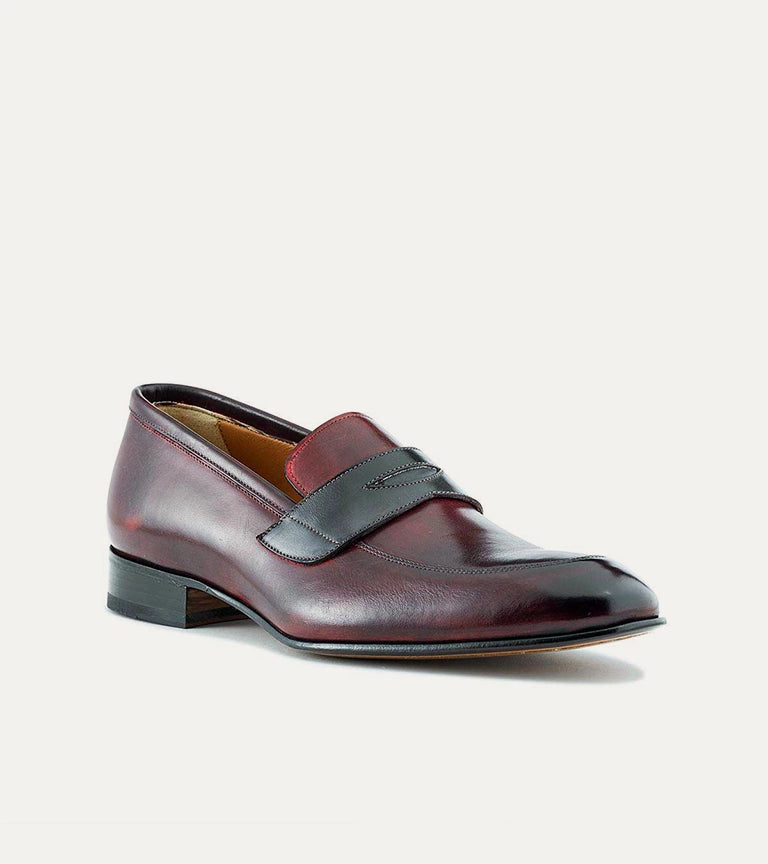 Andre Penny Loafer in Diablo Antique & Dk. Grey