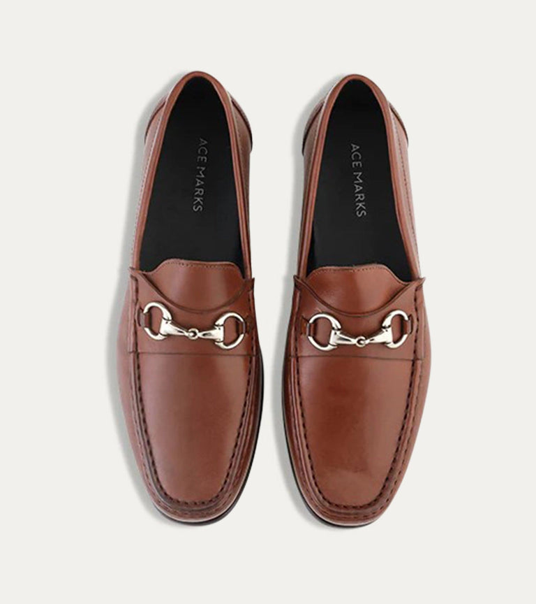 Berto Moccasin In Brown Leather - Ace Marks