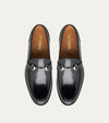 Simon w/Bit Loafer in Black Leather - Ace Marks