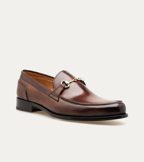 Simon w/Bit Loafer in Brown Leather - Ace Marks