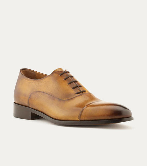 Cap Toe Oxford Bourbon Nicol - Ace Marks