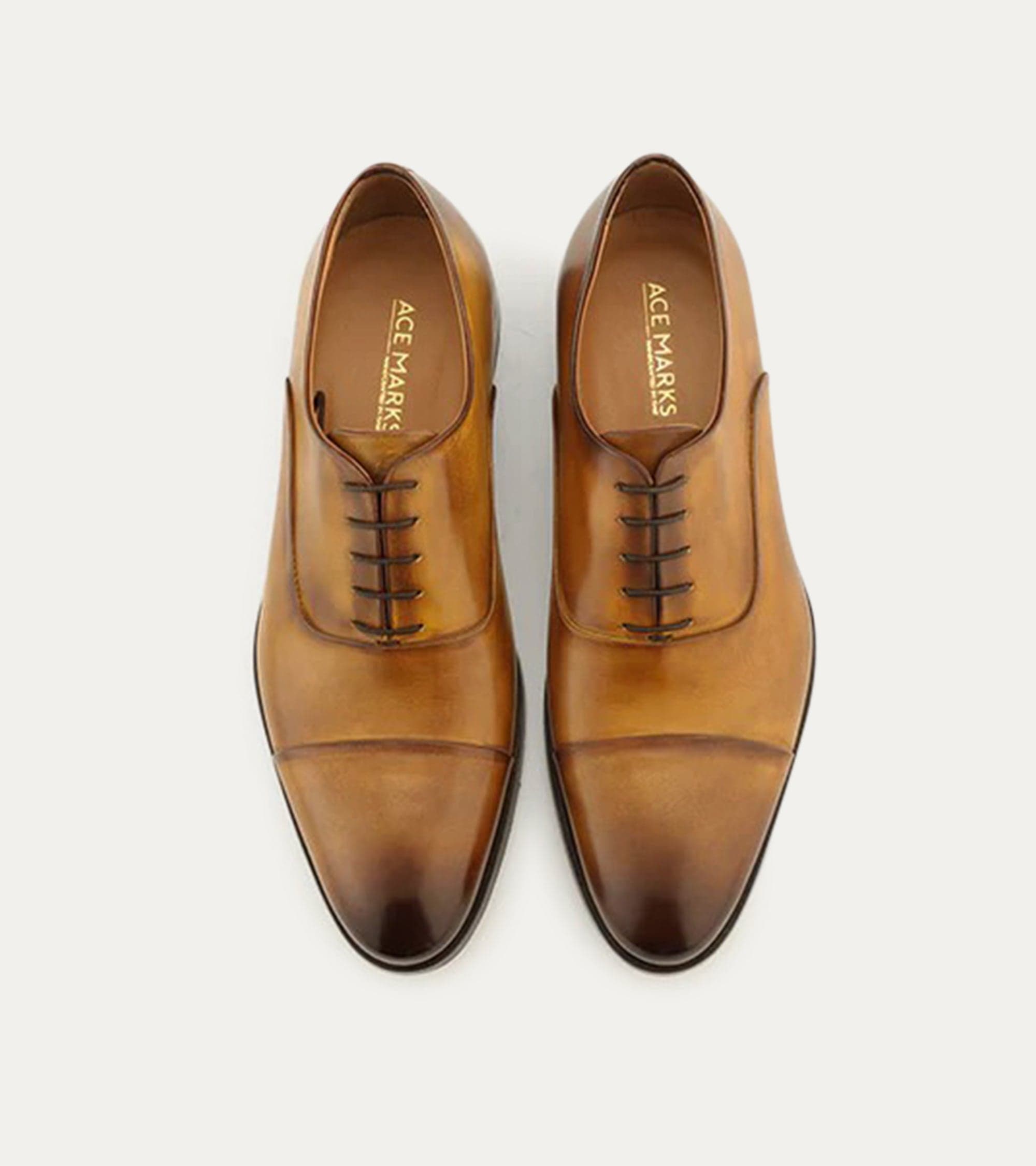 Dress Shoe Cap Toe Oxford Bourbon Nicol – Ace Marks