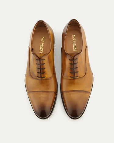 Cap Toe Oxford Bourbon Nicol - Ace Marks