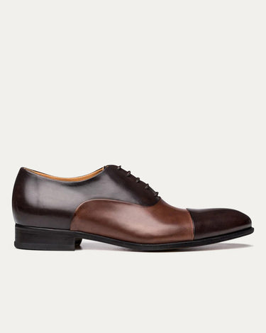 Cap Toe Oxford Brown & Brown Antique - Ace Marks