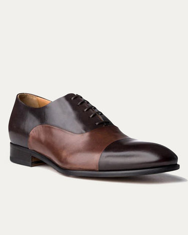 Cap Toe Oxford Brown & Brown Antique - Ace Marks