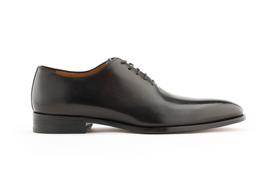 black wholecut oxford italian shoe