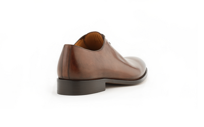 handcrafted brown wholecut oxford italian shoe