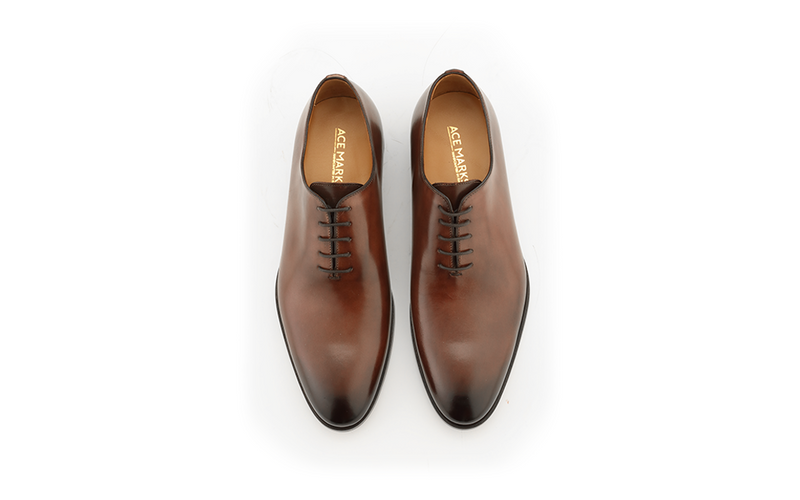 acemarks brown wholecut oxford italian shoe