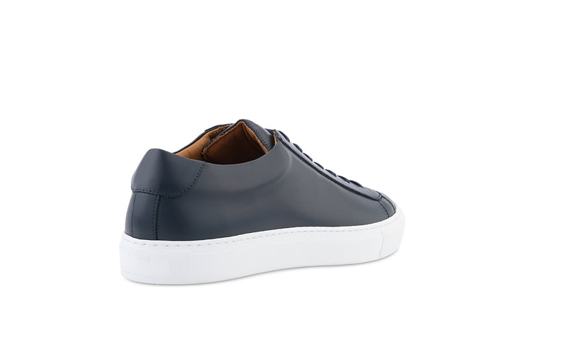 italian dress sneaker navy leather