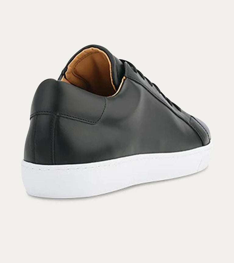 Dress Sneaker In Black Leather - Ace Marks