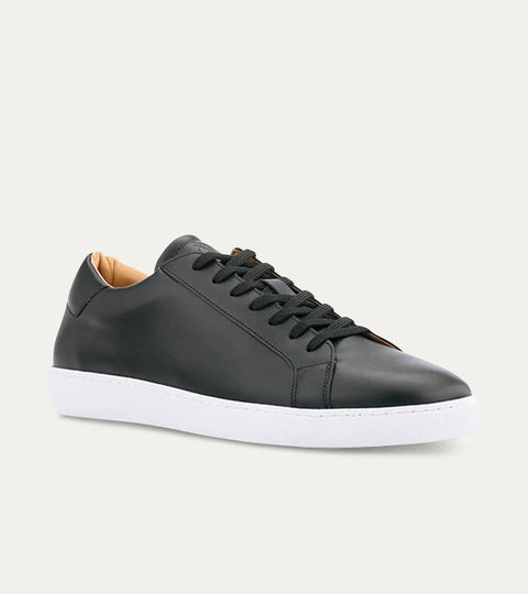 Dress Sneaker In Black Leather - Ace Marks